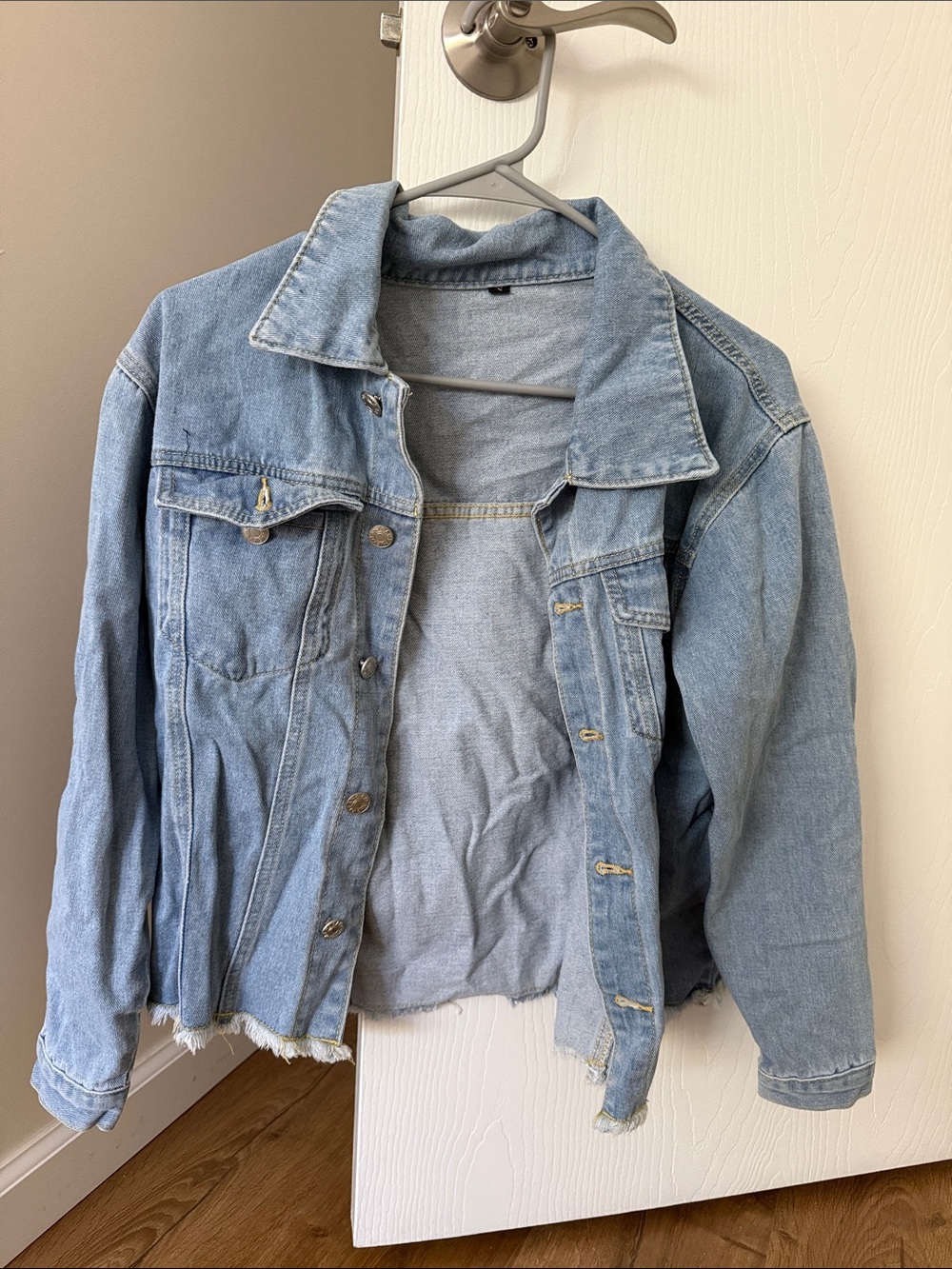 Classic Light Blue Denim Jacket for Women